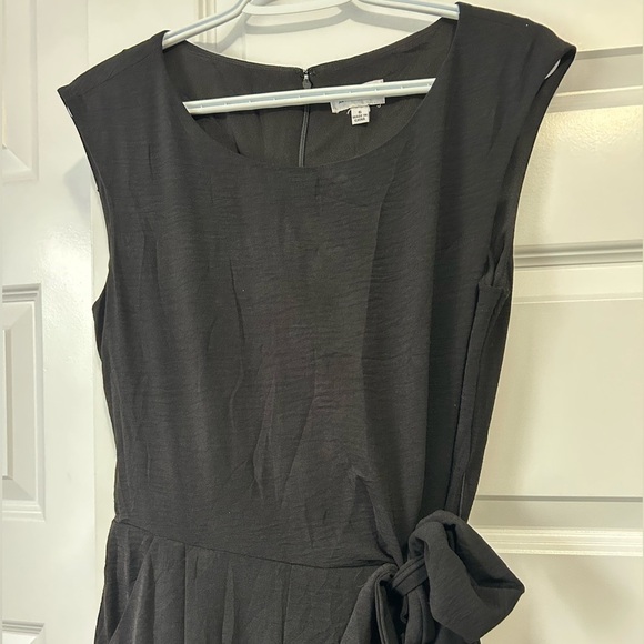 Tahari ASL Side Knot Scuba Crepe Jumpsuit Elegant Black Women's Jumpsuit - Picture 6 of 10